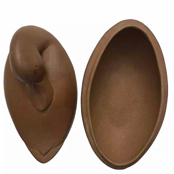 Swan Island Design Duck Casserole Dish Signed Monty Smith Maine VNTG1990 NEW - Picture 2 of 4